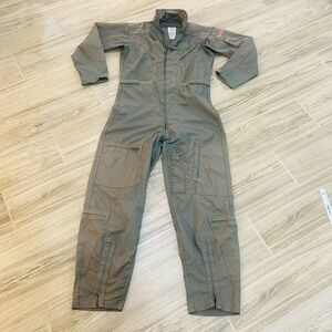 Flyers Coveralls Men Summer Fire Resistant Sage Green CWU-27P Size 42L US